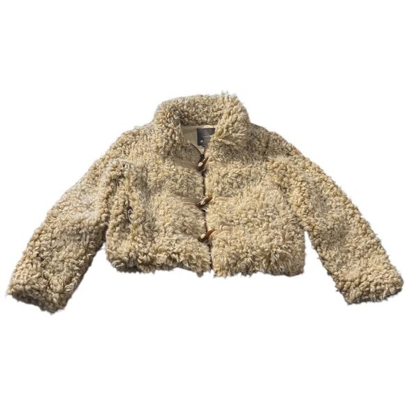 ANTHROPOLOGIE•Zip & Toggle Faux Fur Jacket - Picture 5 of 8